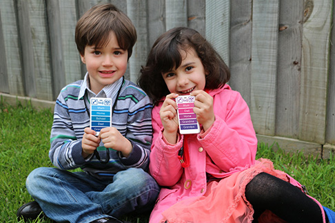 children using a mobile phone